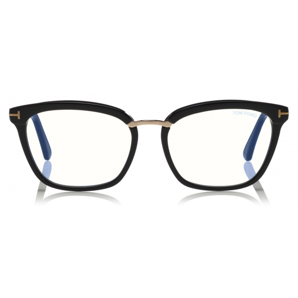 Tom Ford - Cat-Eye Metal Blue Block Opticals Glasses - Cat-Eye Optical  Glasses - Black - FT5530-B - Tom Ford Eyewear - Avvenice