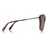 Tom Ford - Dasha Sunglasses - Occhiali da Sole Quadrati - Havana - FT0822 - Occhiali da Sole - Tom Ford Eyewear