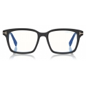 Tom Ford - Blue Block Square Opticals Glasses - Occhiali da Vista Quadrati - Nero - FT5661-B - Tom Ford Eyewear