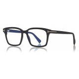 Tom Ford - Blue Block Square Opticals Glasses - Square Optical Glasses - Black - FT5661-B - Tom Ford Eyewear