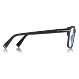 Tom Ford - Blue Block Square Opticals Glasses - Square Optical Glasses - Black - FT5661-B - Tom Ford Eyewear