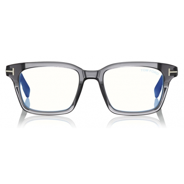 Tom Ford - Blue Block Square Opticals Glasses - Occhiali da Vista Quadrati - Grigio - FT5661-B - Tom Ford Eyewear