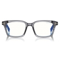 Tom Ford - Blue Block Square Opticals Glasses - Occhiali da Vista Quadrati - Grigio - FT5661-B - Tom Ford Eyewear