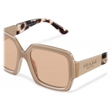 Prada - Prada Monochrome Collection - Occhiali Oversize - Cristallo Cipria - Prada Collection - Occhiali da Sole - Prada Eyewear