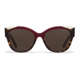 Prada - Prada Monochrome - Cat-Eye Sunglasses - Cerise Tortoiseshell - Prada Collection - Sunglasses - Prada Eyewear