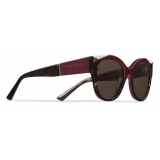 Prada - Prada Monochrome - Cat-Eye Sunglasses - Cerise Tortoiseshell - Prada Collection - Sunglasses - Prada Eyewear