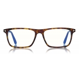 Tom Ford - Blue Block Slim Rectangular Optical Glasses - Rectangular Optical Glasses - Black - FT5681-B - Tom Ford Eyewear