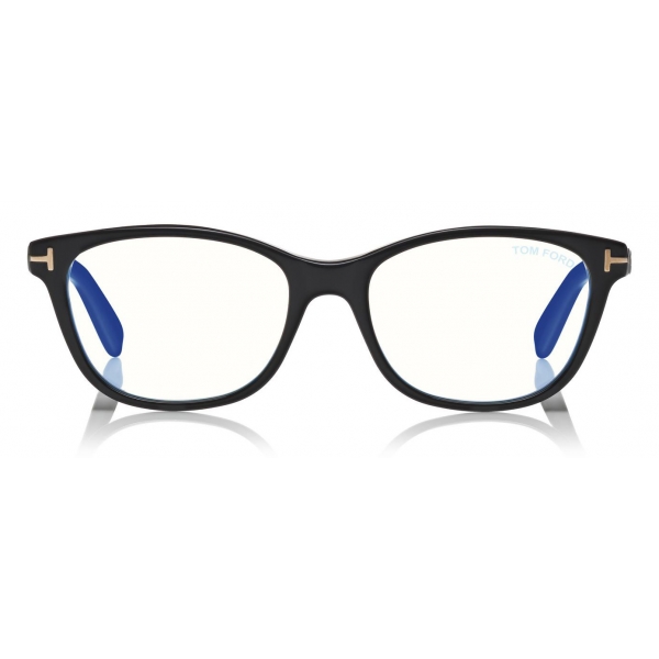 Tom Ford - Blue Block Soft Square Opticals Glasses - Square Optical Glasses - Black - FT5638-B - Tom Ford Eyewear