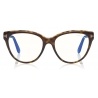 Tom Ford - Blue Block Soft Cat-Eye Opticals Glasses - Cat-Eye Optical Glasses - Dark Havana - FT5618-B - Tom Ford Eyewear