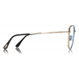 Tom Ford - Blue Block Soft Cat-Eye Opticals Glasses - Cat-Eye Optical Glasses - Black - FT5667-B -Tom Ford Eyewear