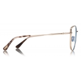 Tom Ford - Blue Block Soft Cat-Eye Opticals Glasses - Occhiali da Vista Cat-Eye - Carbone - FT5667-B -Tom Ford Eyewear