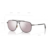 Tom Ford - Len Sunglasses - Pilot Sunglasses - Black Smoke - FT0815 - Sunglasses - Tom Ford Eyewear