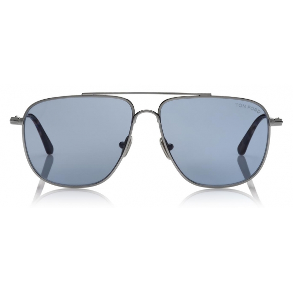 Tom Ford - Len Sunglasses - Occhiali da Sole Pilota - Rutenio Chiaro - FT0815 - Occhiali da Sole - Tom Ford Eyewear