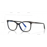 Tom Ford - Blue Block Cat-Eye Magnetic Optical Glasses - Cat-Eye Optical Glasses - Black - FT5690-B- Tom Ford Eyewear
