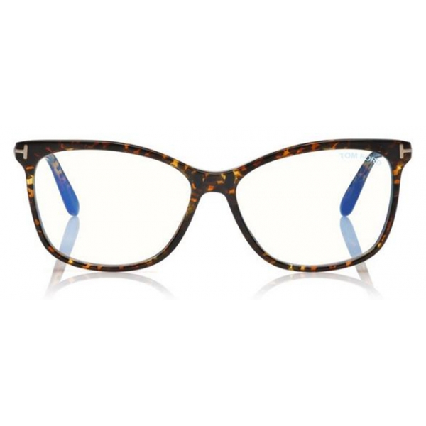 Tom Ford - Blue Block Cat-Eye Magnetic Glasses - Cat-Eye Optical Glasses -  Shiny Turquoise - FT5690-B - Tom Ford Eyewear - Avvenice