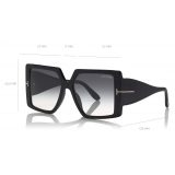 Tom Ford - Quinn Sunglasses - Occhiali da Sole Quadrati - Nero - FT0790 - Occhiali da Sole - Tom Ford Eyewear