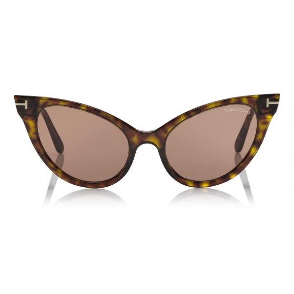 Tom Ford - Evelyn Sunglasses - Cat-Eye Sunglasses - Dark Havana - FT0820 - Sunglasses - Tom Ford Eyewear