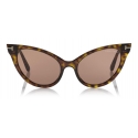 Tom Ford - Evelyn Sunglasses - Cat-Eye Sunglasses - Dark Havana - FT0820 - Sunglasses - Tom Ford Eyewear