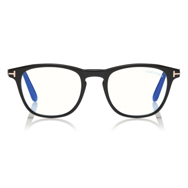 Tom Ford - Blue Block Soft Round Opticals Glasses - Occhiali da Vista Rotondi - Nero - FT5625-B - Tom Ford Eyewear