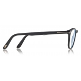 Tom Ford - Blue Block Soft Round Opticals Glasses - Round Optical Glasses - Black - FT5625-B - Tom Ford Eyewear