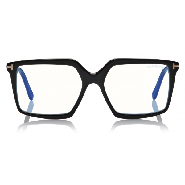 Tom Ford - Blue Block Square Magnetic Optical Glasses - Square Optical Glasses - Black - FT5689-B -Tom Ford Eyewear