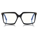 Tom Ford - Blue Block Square Magnetic Optical Glasses - Occhiali da Vista Quadrati - Nero - FT5689-B - Tom Ford Eyewear