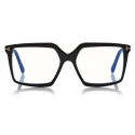 Tom Ford - Blue Block Square Magnetic Optical Glasses - Square Optical Glasses - Black - FT5689-B -Tom Ford Eyewear