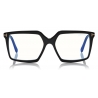Tom Ford - Blue Block Square Magnetic Optical Glasses - Square Optical Glasses - Black - FT5689-B -Tom Ford Eyewear