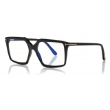 Tom Ford - Blue Block Square Magnetic Optical Glasses - Square Optical Glasses - Black - FT5689-B -Tom Ford Eyewear