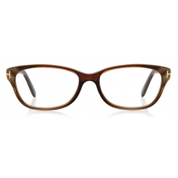 Tom Ford - Square Optical Frame Glasses - Occhiali da Vista Quadrati - Marrone Scuro - FT5142 - Tom Ford Eyewear