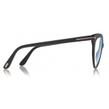 Tom Ford - Blue Block Cat-Eye Opticals Glasses - Cat-Eye Optical Glasses - Black - FT5674-B -Tom Ford Eyewear