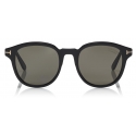 Tom Ford - Polarized Jameson Sunglasses - Round Sunglasses - Black - FT7052-P - Sunglasses - Tom Ford Eyewear