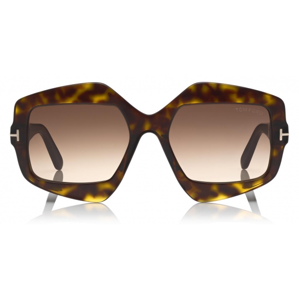 Tom Ford - Tate 02 Sunglasses - Geometric Sunglasses - Dark Havana - FT0789 - Sunglasses - Tom Ford Eyewear