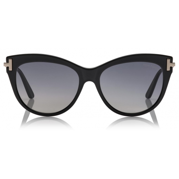 Tom Ford - Kira Polarized Sunglasses - Cat-Eye Sunglasses - Black - FT0821-P - Sunglasses - Tom Ford Eyewear