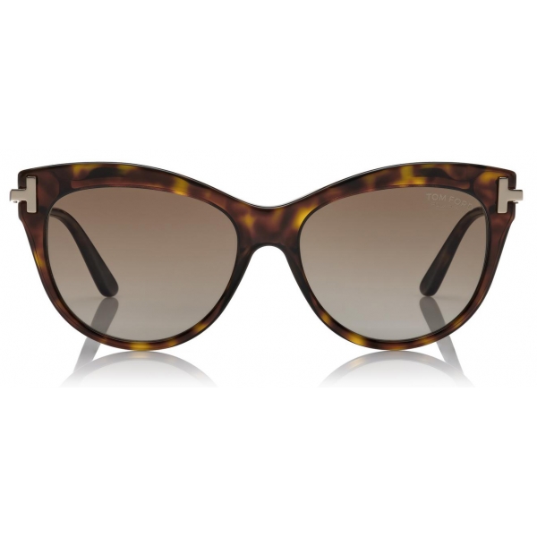 Tom Ford - Kira Polarized Sunglasses - Cat-Eye Sunglasses - Havana - FT0821-P - Sunglasses - Tom Ford Eyewear