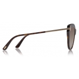 Tom Ford - Kira Polarized Sunglasses - Cat-Eye Sunglasses - Havana - FT0821-P - Sunglasses - Tom Ford Eyewear