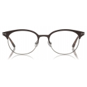 Tom Ford - Titanium Round Optical Glasses - Brown - FT5382 - Tom Ford Eyewear