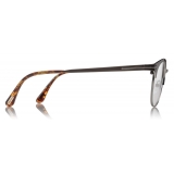 Tom Ford - Titanium Round Optical Glasses - Brown - FT5382 - Tom Ford Eyewear