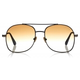 Tom Ford - Delilah Sunglasses - Round Sunglasses - Black - FT0758 - Sunglasses - Tom Ford Eyewear