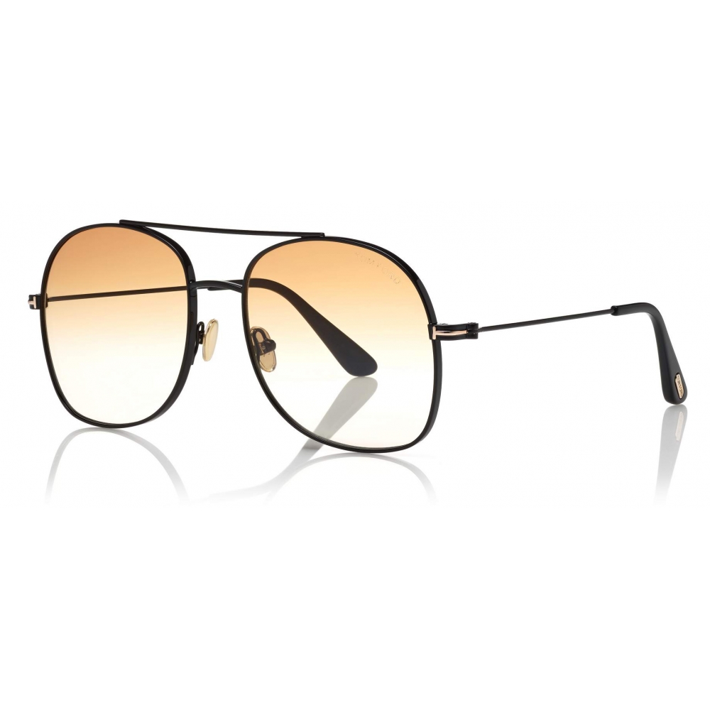 Tom Ford - Delilah Sunglasses - Round Sunglasses - Black - FT0758 -  Sunglasses - Tom Ford Eyewear - Avvenice