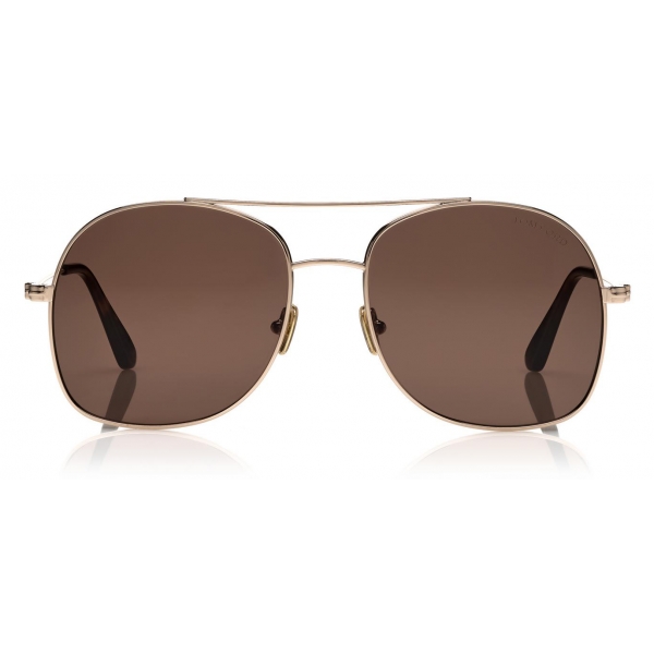 Tom Ford - Delilah Sunglasses - Occhiali da Sole Rotondi - Oro Rosa - FT0758 - Occhiali da Sole - Tom Ford Eyewear