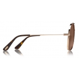 Tom Ford - Delilah Sunglasses - Occhiali da Sole Rotondi - Oro Rosa - FT0758 - Occhiali da Sole - Tom Ford Eyewear