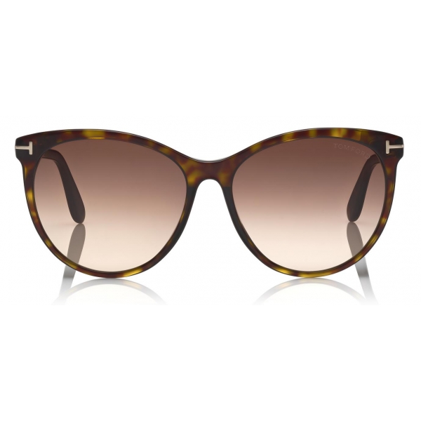 Tom Ford - Maxim Sunglasses - Occhiali da Sole Cat-Eye - Havana Scuro - FT0787 - Occhiali da Sole - Tom Ford Eyewear