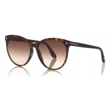 Tom Ford - Maxim Sunglasses - Occhiali da Sole Cat-Eye - Havana Scuro - FT0787 - Occhiali da Sole - Tom Ford Eyewear