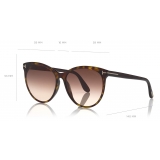 Tom Ford - Maxim Sunglasses - Occhiali da Sole Cat-Eye - Havana Scuro - FT0787 - Occhiali da Sole - Tom Ford Eyewear
