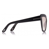 Tom Ford - Johannes Sunglasses - Occhiali da Sole Cat-Eye - Specchio Nero - FT0745 -Tom Ford Eyewear