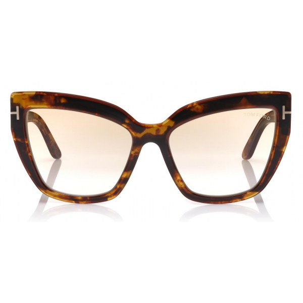 Tom Ford - Johannes Sunglasses - Occhiali da Sole Cat-Eye - Havana - FT0745 - Occhiali da Sole - Tom Ford Eyewear