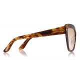 Tom Ford - Johannes Sunglasses - Cat-Eye Sunglasses - Havana - FT0745 - Sunglasses - Tom Ford Eyewear