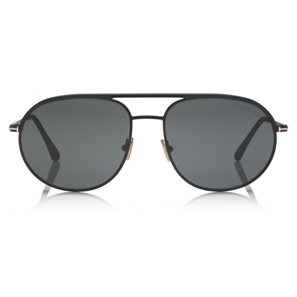 Tom Ford - Gio Sunglasses - Occhiali da Sole Pilota - Nero Opaco - FT0772 - Occhiali da Sole - Tom Ford Eyewear