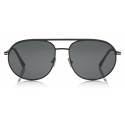 Tom Ford - Blue Block Browline Opticals Glasses - Square Optical Glasses - Black - FT5546-B - Optical Glasses - Tom Ford Eyewear